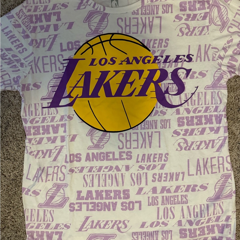 Los Angeles Lakers Shirt - White and Purple